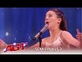 Emanne Beasha: Tiny Body With Huge STUNNING Voice! | America's Got Talent 2019