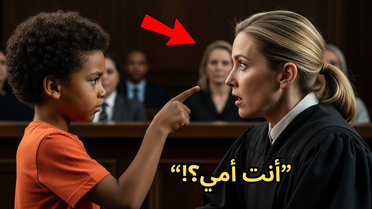 طفل أسود ينظر للقاضية ويقول: «أنتِ أمي»… لحظة هزّت المحكمة وكشفت الحقيقة