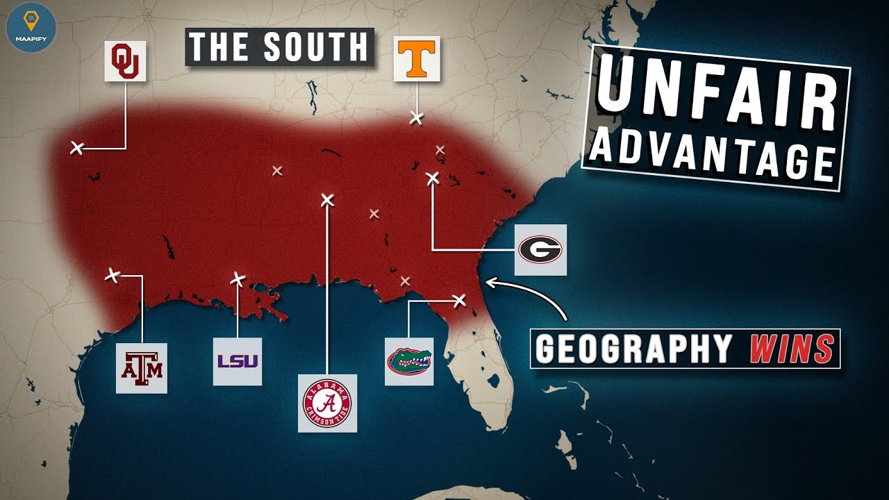 Несправедливое преимущество Юга в студенческом футболе