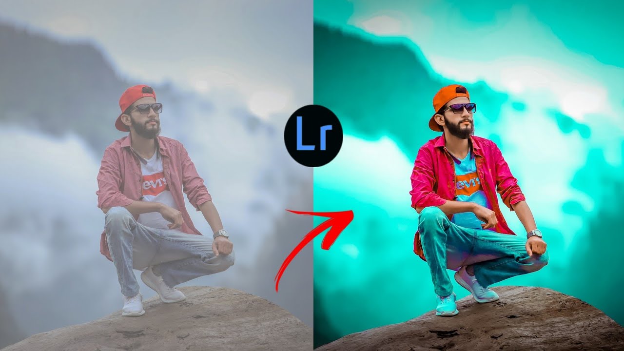Aqua and black effect Lightroom photo editing tutorial in mobile|| Preset download free||