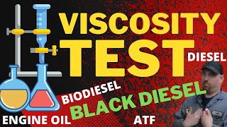 Alternative fuel viscosity test ( all kinds of fuel )  black diesel , diesel, biodiesel, wmo