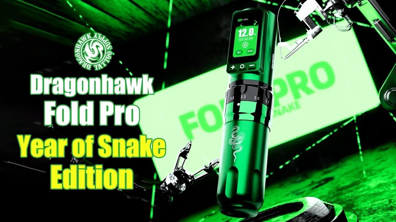 Dragonhawk Fold Pro Snake Edition - Masina Tatuaj Wireless Stroke
