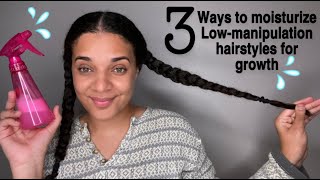 Do this to grow long natural hair with low manipulation/ protective hair styles | 3 tips