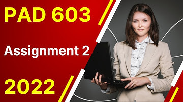Pad 603 assignment 2 with vulearningpoint