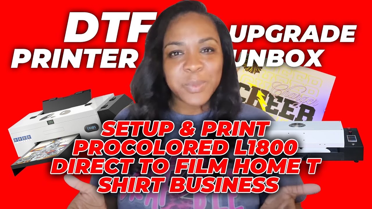 DTF UPDATE AND REVIEW  PROCOLORED L1800 DIRECT TO FILM PRINTER