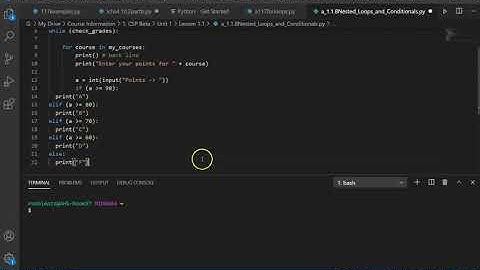 APCSP 1.1.8 Nested Loops and Conditionals Tutorial