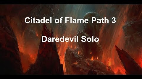 CoF P3 Solo (Thief) - Unrestricted