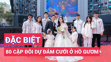 80 cặp đôi dự đám cưới đặc biệt ở Hồ Gươm
