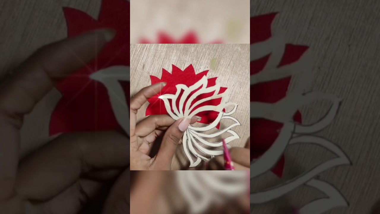 Diy Lotus wall hanging | market wall hanging Lotus making at home 