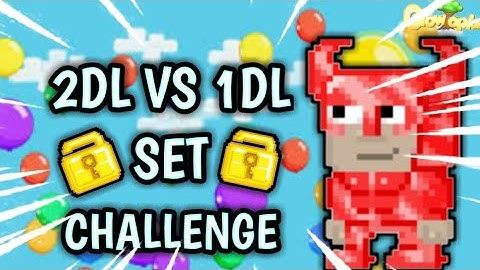 2DL VS 1DL (NEW SET) | Growtopia - Set Challenge #2 - Hideki