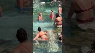 The Wonder Of Pamukkale Turkey White -Beautiful Day