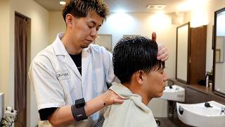 【ASMR】Refined Haircut, Relaxing Massage & Ear Cleaning | “JASON BARBER,” a Stylish Barbershop