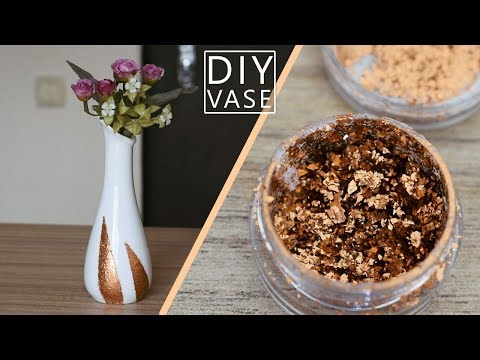 ხელნაკეთი ლარნაკი გლიტერებით || DIY WITH MARIE