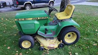 1984 John Deere 216 Garden Tractor by Real Man Skills 1,072 views 7 months ago 4 minutes, 35 seconds