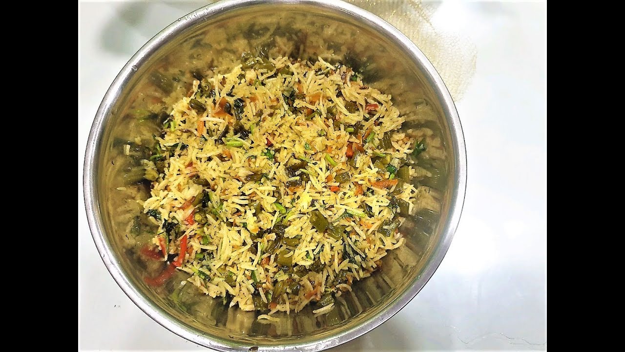 Coriander Mixed Veg Rice || Scroll Recipe || 03/08 | scroll recipe