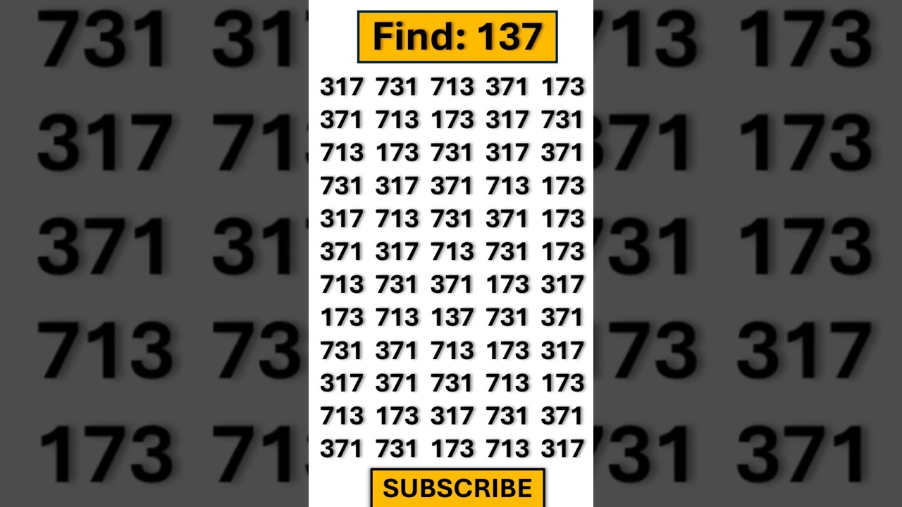 Spot the number game – level up your brain! 