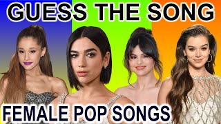 Guess The Song | Female Pop Singers | Female Pop Songs | Hit Pop Songs by Female Artists Music Quiz