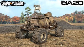 SnowRunner - OLD RUSTY ARMORED CAR Testing In A Mud Park screenshot 5