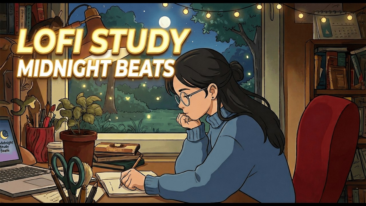 Cozy Rainy Night 🕯️ Study With Me 1 Hour (Pomodoro 25/5) w/ Rain Sounds #1