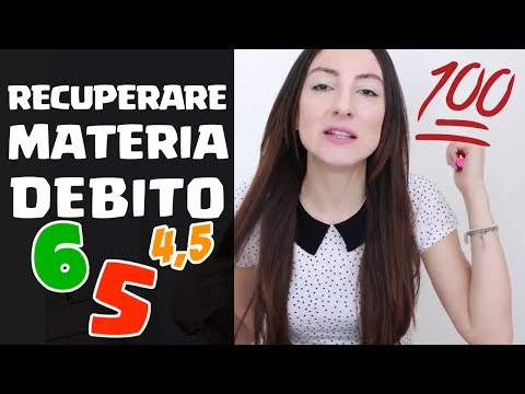 Video: Come Recuperare A Scuola