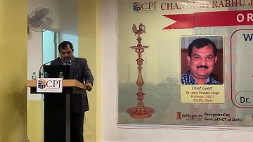 Dr. Amit Prakash Singh | Chief Guest | USICT | GGSIPU | CPJCHS | Orientation Day | MCIT |  Dec 2021