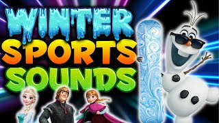 🏂GUESS the Winter Sport Sounds⛷️| EXERCISE for KIDS workout video ❄️FROZEN❄️ Christmas Brain break