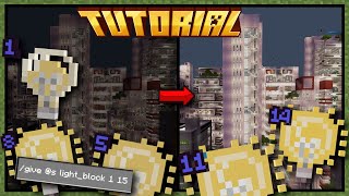 HOW TO Get & Use light_block 's 💡 Advanced Tutorial 💡 Minecraft Bedrock & Java