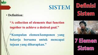 (Part 1) Definisi Sistem dan 7 Komponen Sistem | Entitas, Atribut dan Aktivitas | Pemodelan Sistem