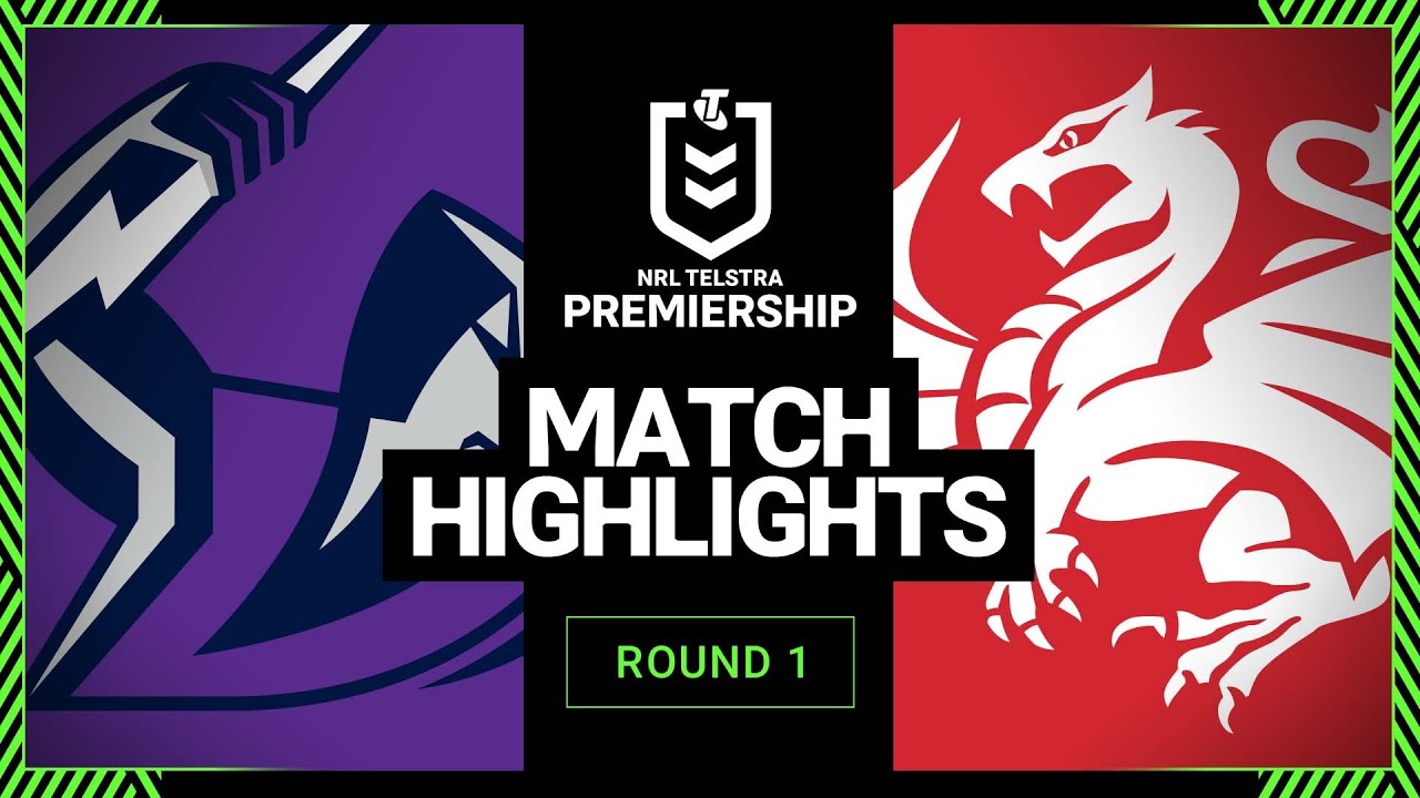 Melbourne Storm v St. George Illawarra Dragons | Match Highlights | Round 1, 2013 | NRL