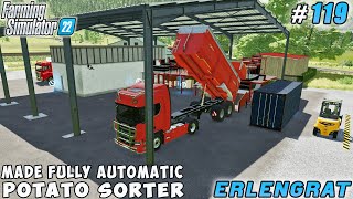 Made fully automatic potato sorter, double row spacing | Erlengrat | Farming simulator 22 | ep #119