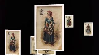 Colección 'Las mujeres de las 49 provincias de España'. Trajes regionales del siglo pasado.