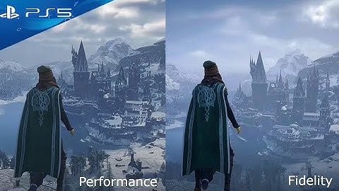 Hogwarts Legacy (PS5) Broom Flying Gameplay | Performance vs. Fidelity w/ Ray Tracing Comparison