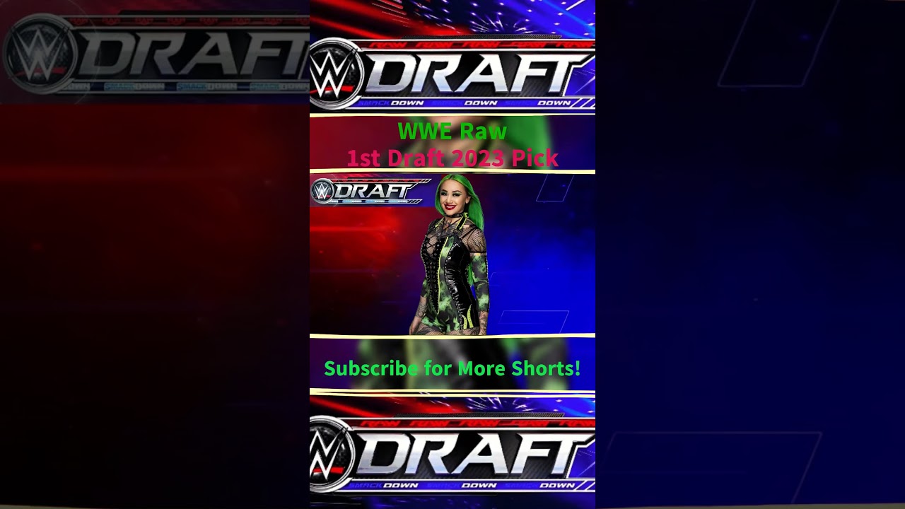 WWE RAW 1st 2023 Draft Pick 