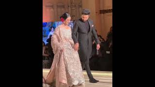 Video thumbnail of "Sara & falak walked the  ramp. Mashallah so adorable couple ❤️😍💕"