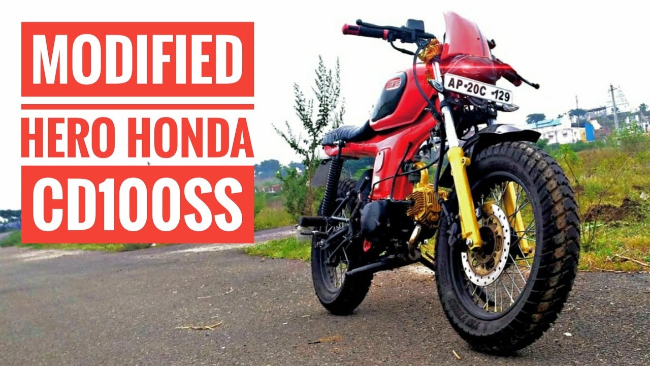 Only One In India Modified Hero Honda Cd100ss Into Cafebrat Style