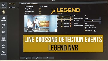 How to Configure Line Crossing Detection Events on the Legend NVR