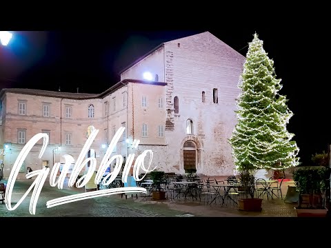 INSPIRING MEDIEVAL - GUBBIO. Italy - 4k Walking Tour around the City - Travel Guide. #Italy