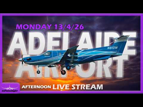 🔴✈️ InPlaneSight & SPECIAL GUEST : Live Aviation @ Adelaide Intl. Airport ( YPAD / ADL) ✈️🔴