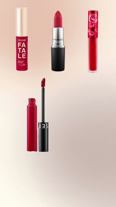 Мой ТОП-6 идеальных красных помад 💄 #помада #краснаяпомада #redlipstick ...