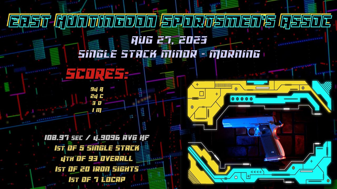 USPSA @ East Huntingdon - August 2023 - Single Stack Master