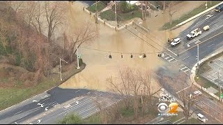 Water Main Break Floods Streets And Homes In Yonkers