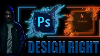 DESIGN RIGHT | Photoshop & Illustrator tutorial Channel intro