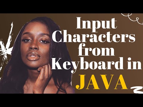 How To Get Input Characters From The Keyboard in JAVA