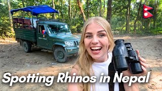 Travel vlog - We spotted Rhinos in Chitwan - Safari tour ๐ณ๐ต