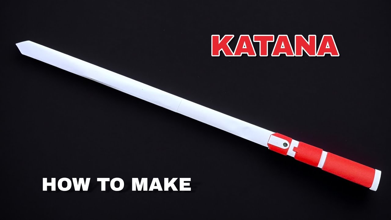 How To Make Paper Sword - Kamen Rider Blade | Paper Sword Making Step ...