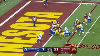 Darius Taylor Extends the Gophers Lead vs E. Illinois | Minnesota Football