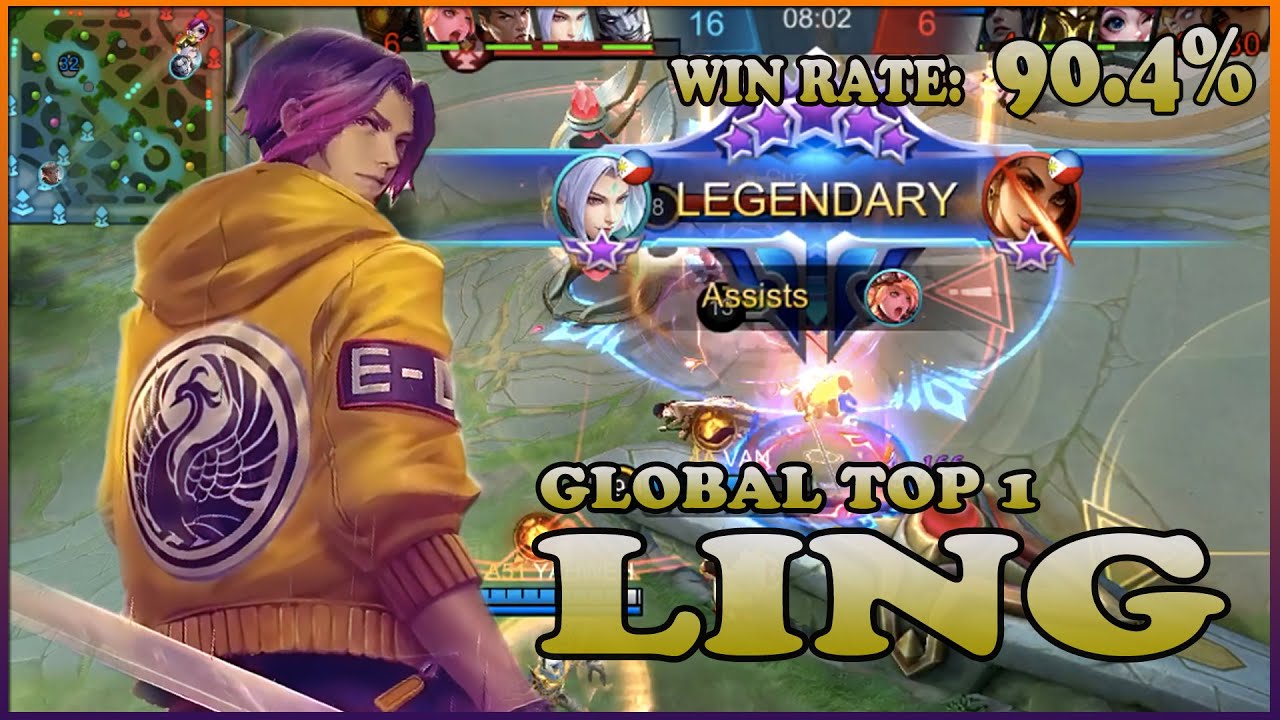 Global Top 1 Ling | Legendary Gameplay by H2wo - Mobile Legends: Bang Bang