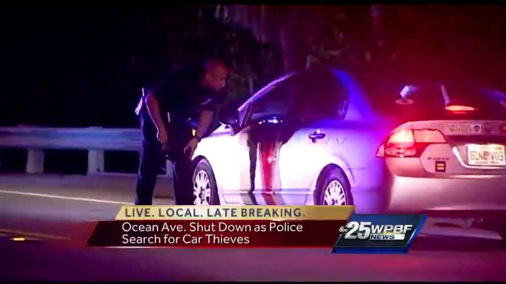 Palm Beach police trying to track down car thieves after crash near Mar-a-Lago