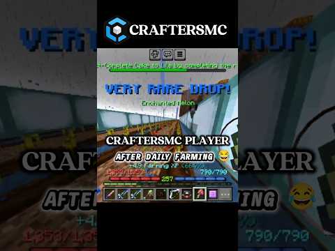 Craftersmc Players After Daily Farming 😂 #shorts