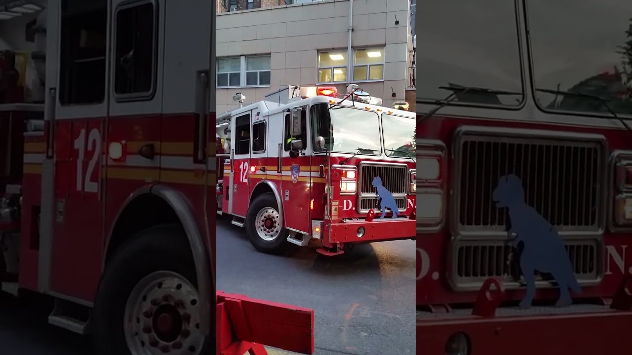 FDNY Entire Chelsea Crew START UP *AIRHORN SIRENS* NYC 